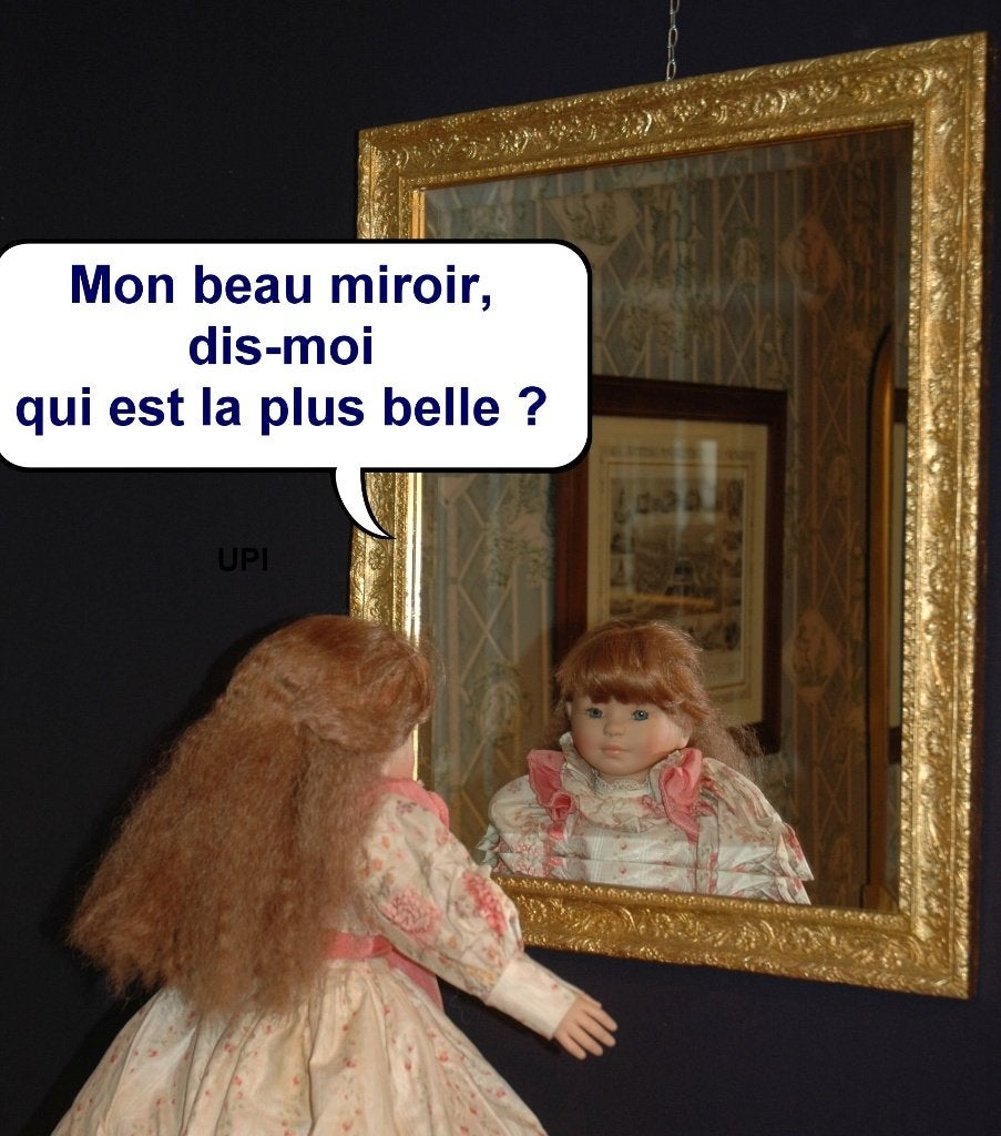 Miroir biseauté avec encadrement doré, Enlèvement, Rectangulaire, Moins de 50 cm, Moins de 100 cm