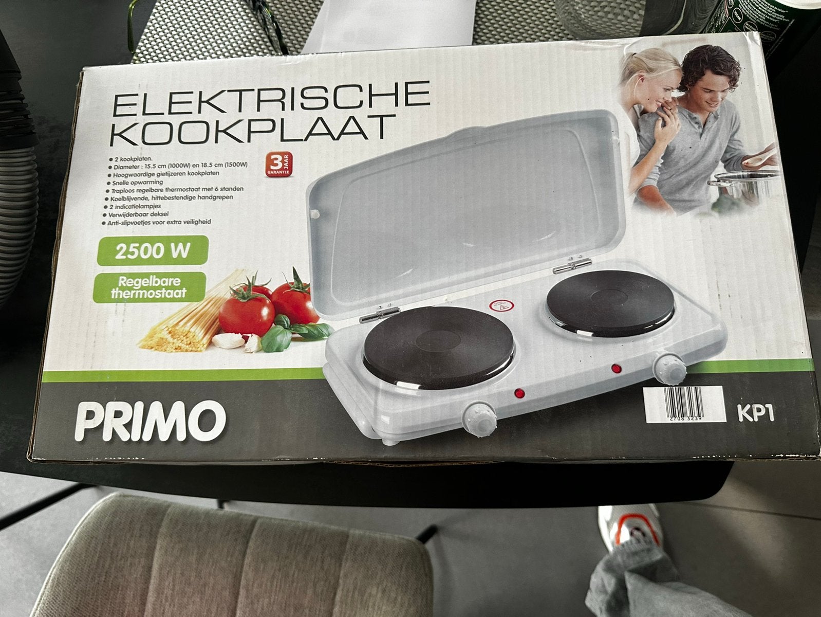 Petite taque electrique neuve, Electroménager, Neuf, Enlèvement ou Envoi, À Poser, 3 zones de cuisson ou moins