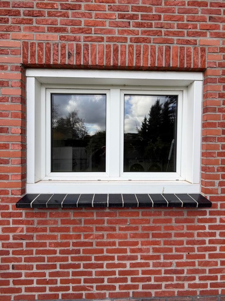 Pvc / Kuntstof kozijn wit met dubbelglas, Ophalen, Zo goed als nieuw