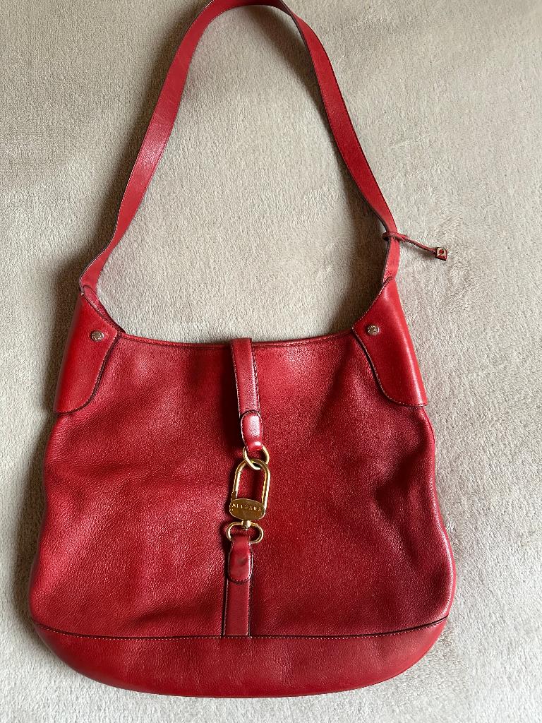 Delvaux sac rouge en très bon état, Bijoux, Sacs & Beauté, Enlèvement ou Envoi, Utilisé, Rouge, Sac à bandoulière