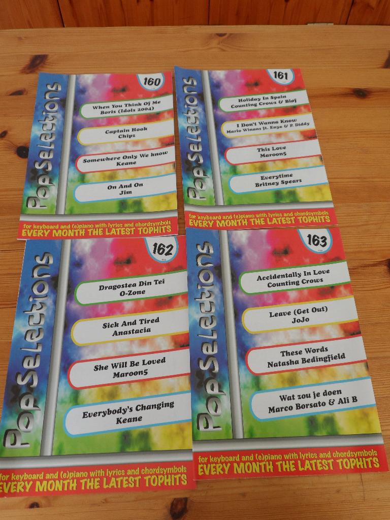 Pop Selections 160, 162  / 164 / 165 / 167 / 168, Nieuw, Ophalen of Verzenden, Keyboard, Artiest of Componist