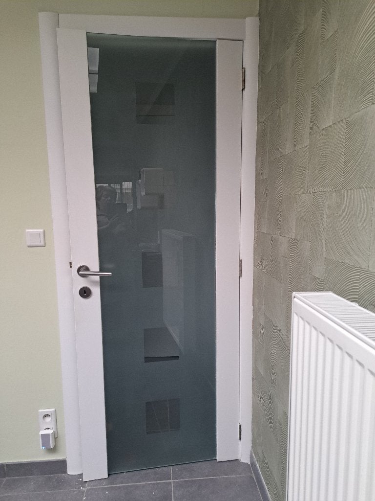 glazen binnendeur, Doe-het-zelf en Bouw, Ophalen, Gebruikt, Minder dan 80 cm, Binnendeur