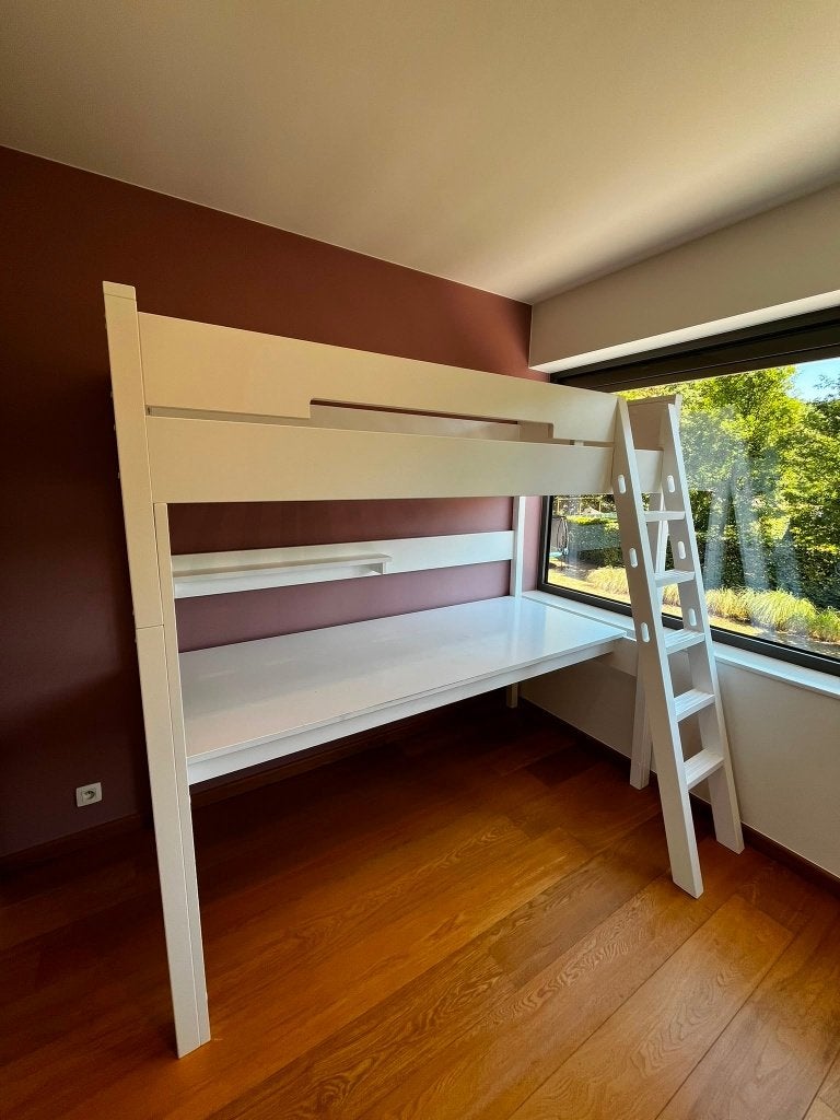 Lit mezzanine Bopita Combiflex incliné blanc, Enlèvement, Comme neuf, Lit mezzanine