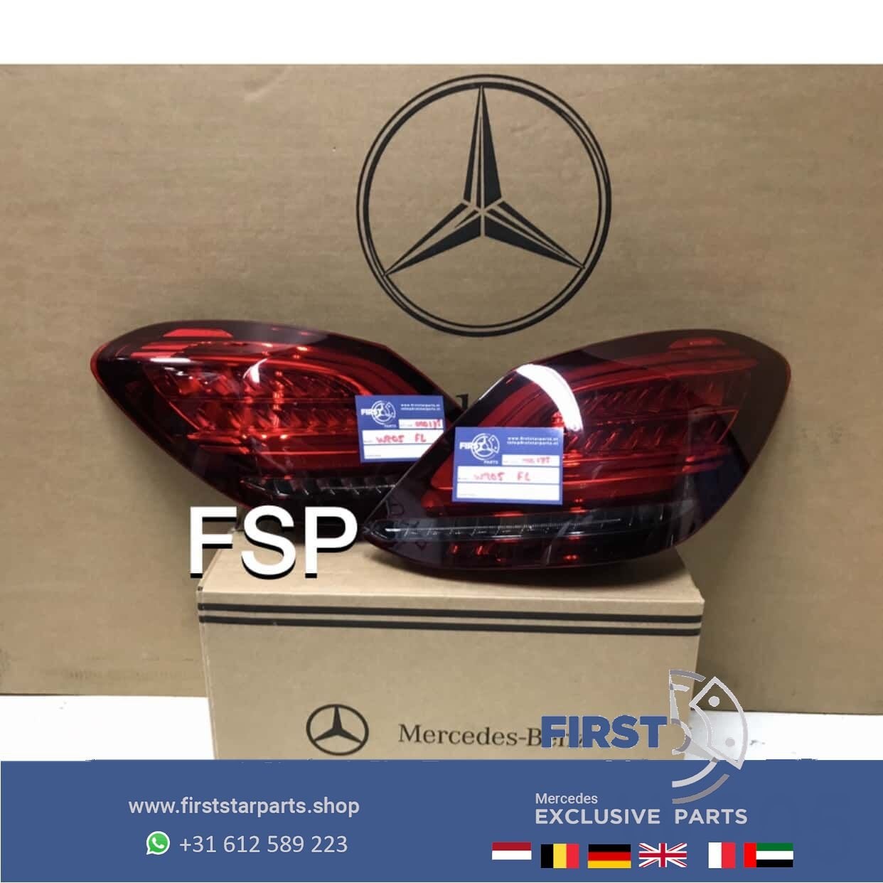 W205 FACELIFT VOL LED ACHTERLICHT LINKS RECHTS SET Mercedes, Auto-onderdelen, Gebruikt, -, Ophalen of Verzenden, -
