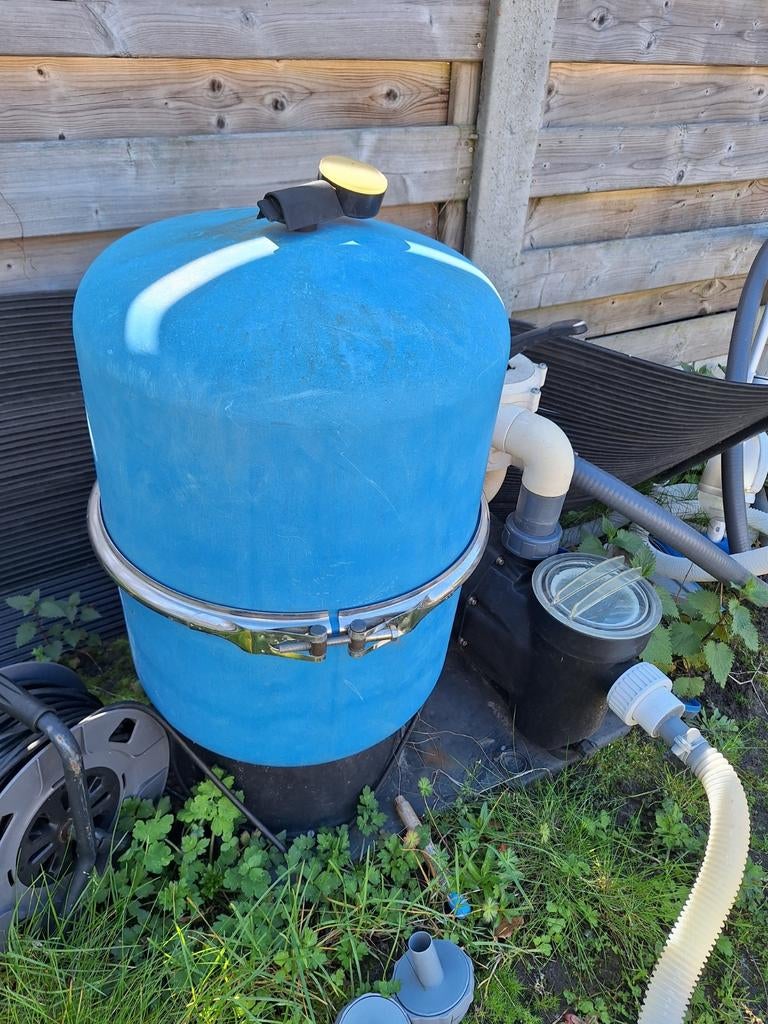 Zandfilter voor zwembad van 25.000 liter, Enlèvement