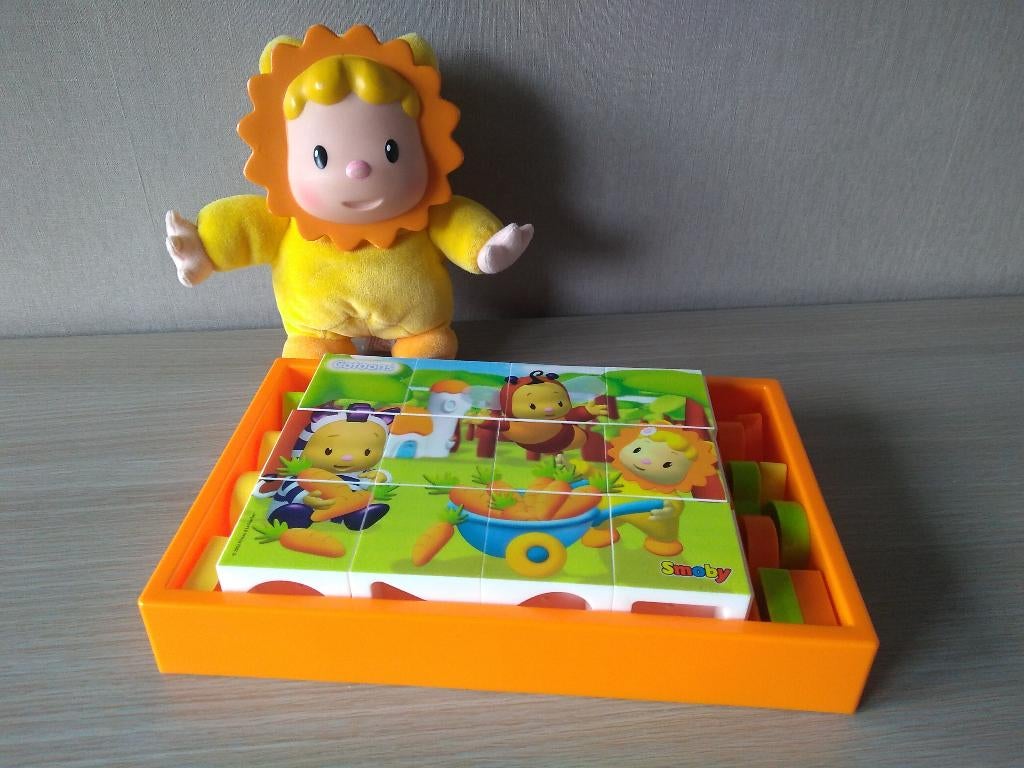 ☼ blokkenpuzzel baby smoby cotoon + gratis cotoonpop, Enfants & Bébés, Jouets | Puzzles pour enfants, Utilisé, Enlèvement ou Envoi