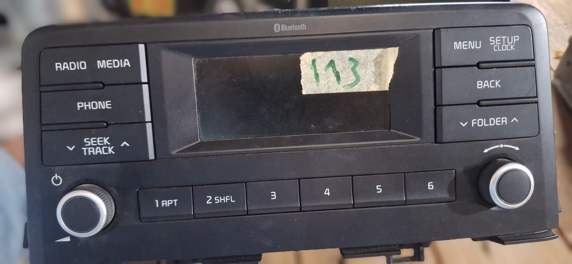 Originele Hyundai / Kia Autoradio met Bluetooth - 96150-0Q80, Auto diversen, Gebruikt, -, -, Ophalen of Verzenden