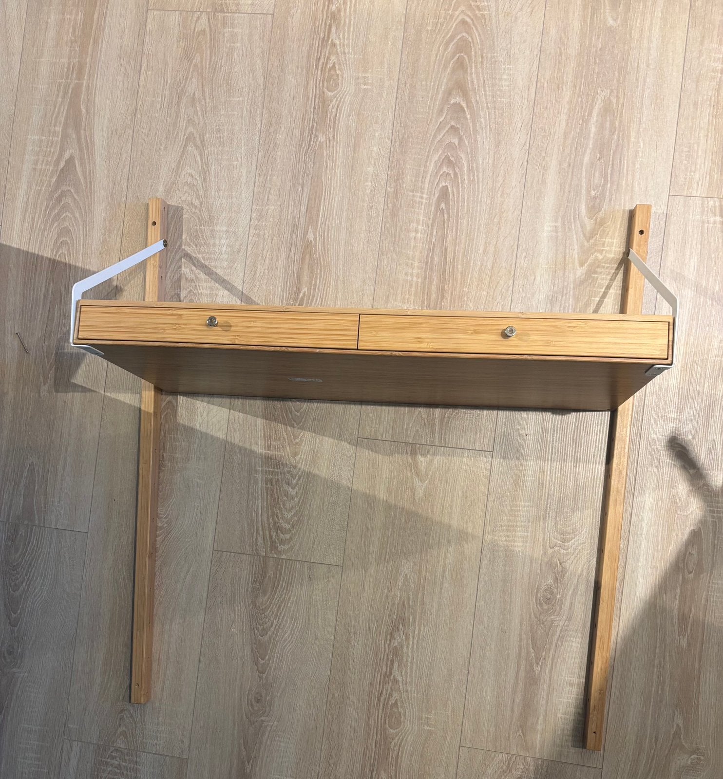 Tablette bureau ikea tingvoll - bambou, Maison & Meubles, Enlèvement, Comme neuf