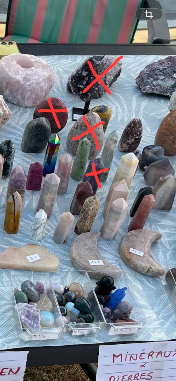 Pierres précieuses et minéraux, Collections, Envoi