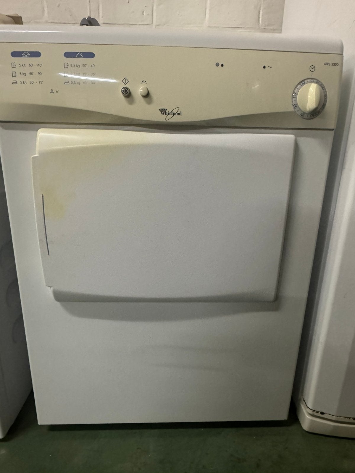 Droogkast Whirlpool AWZ 3200, Elektronische apparatuur, Droogkasten, Ophalen, Gebruikt, Luchtafvoer