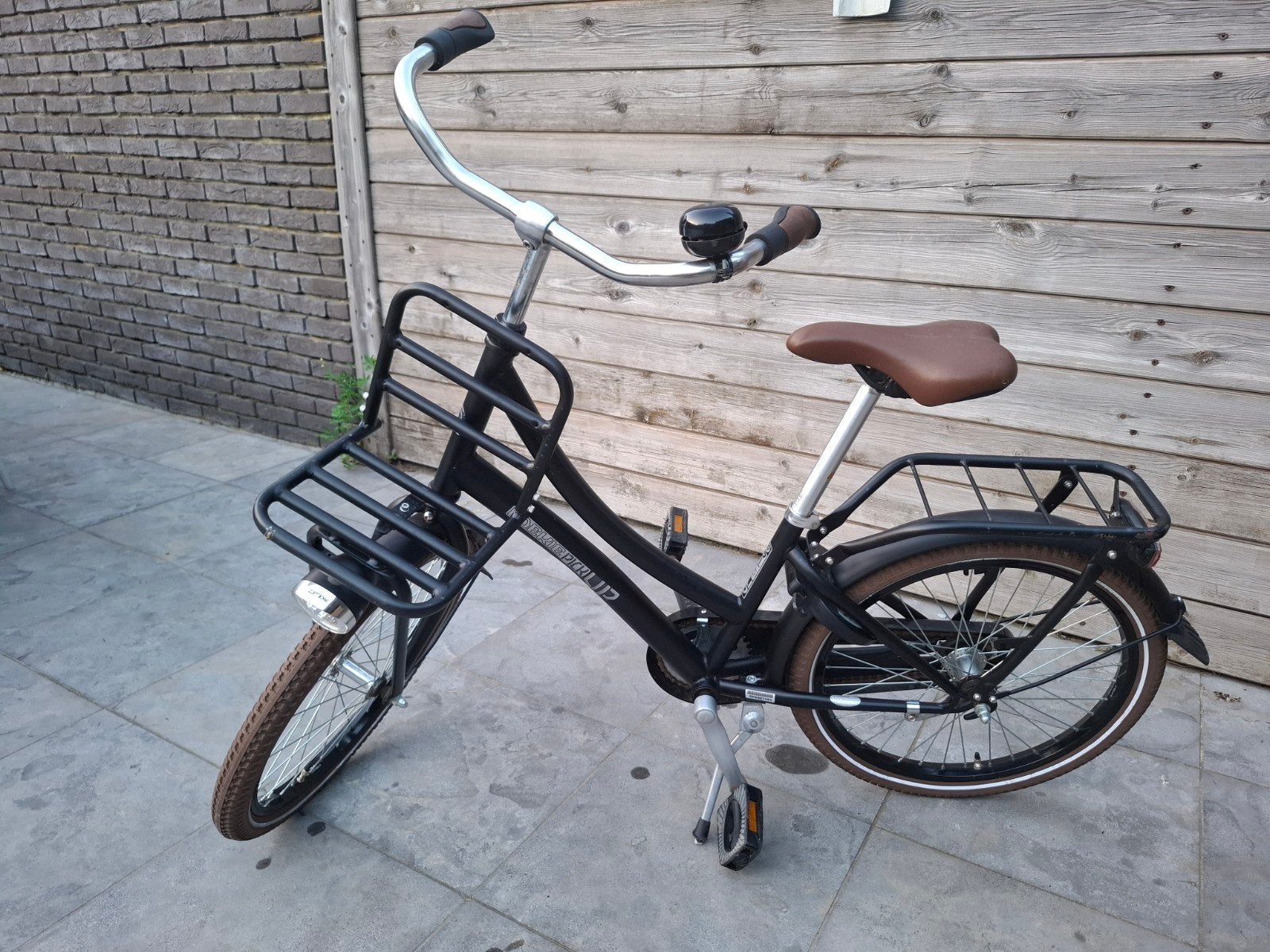 Meisjesfiets Loeki pickup zwart, Frein à rétropédalage, Utilisé, Loeki Pickup, 20 pouces