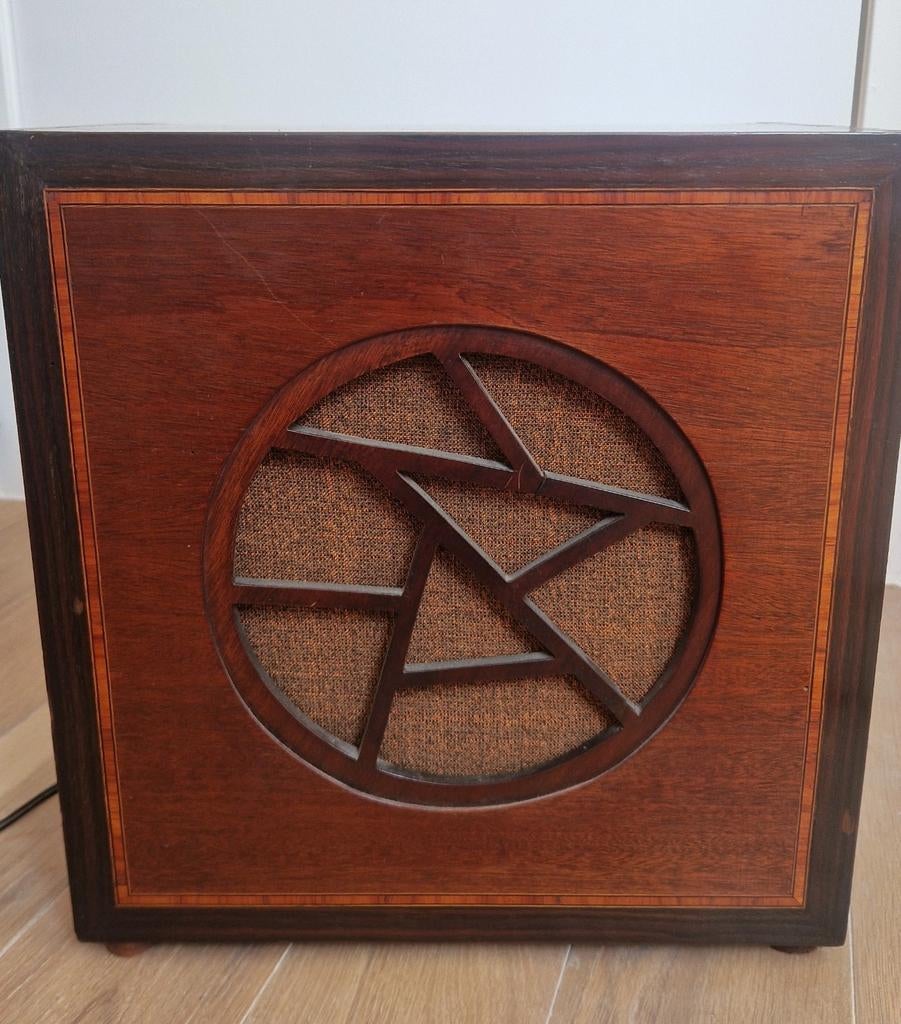 Vintage antieke luidspreker voor buizenradio's, Antiek en Kunst, Ophalen of Verzenden