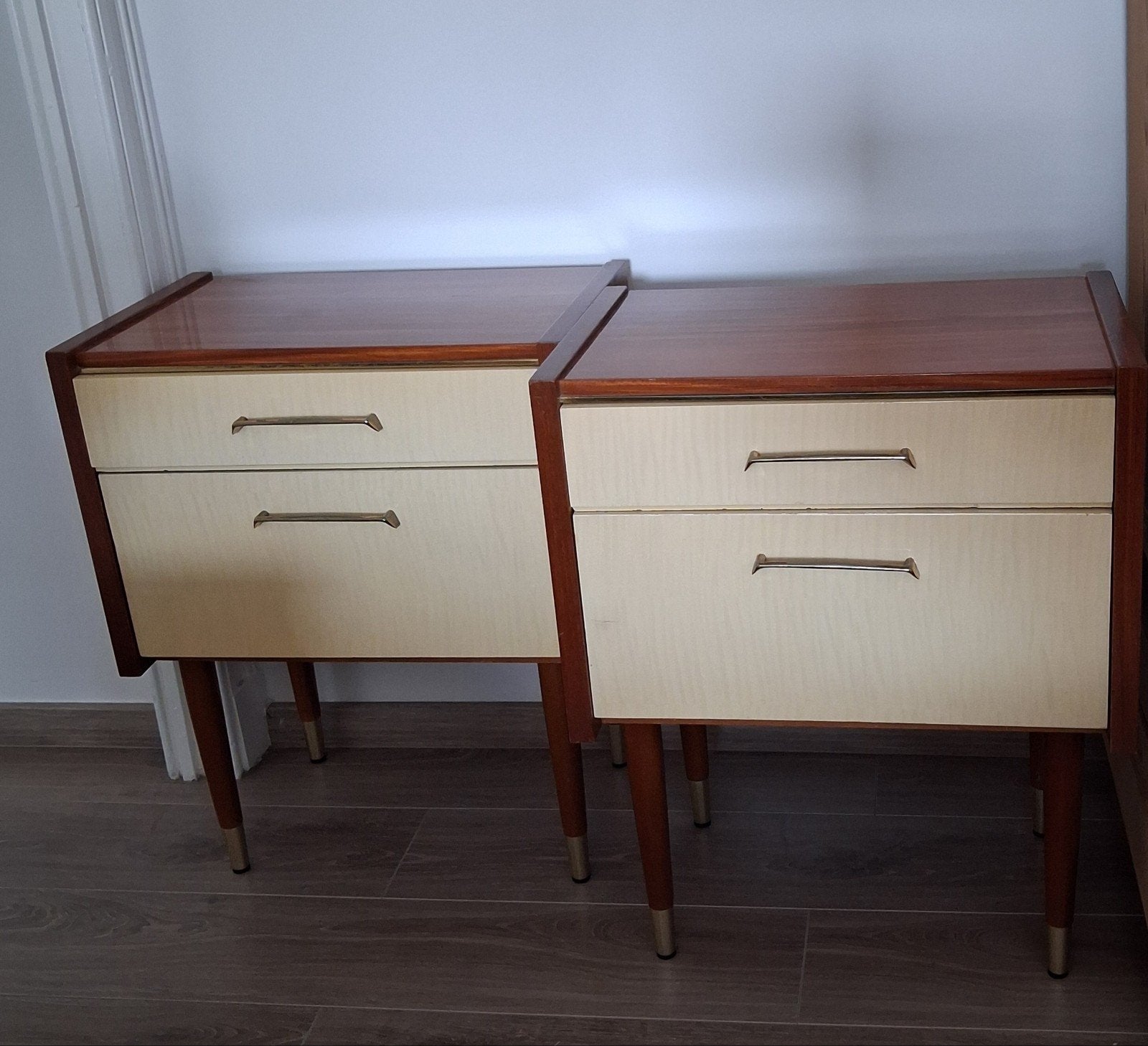 2 vintage nachtkastjes, Enlèvement
