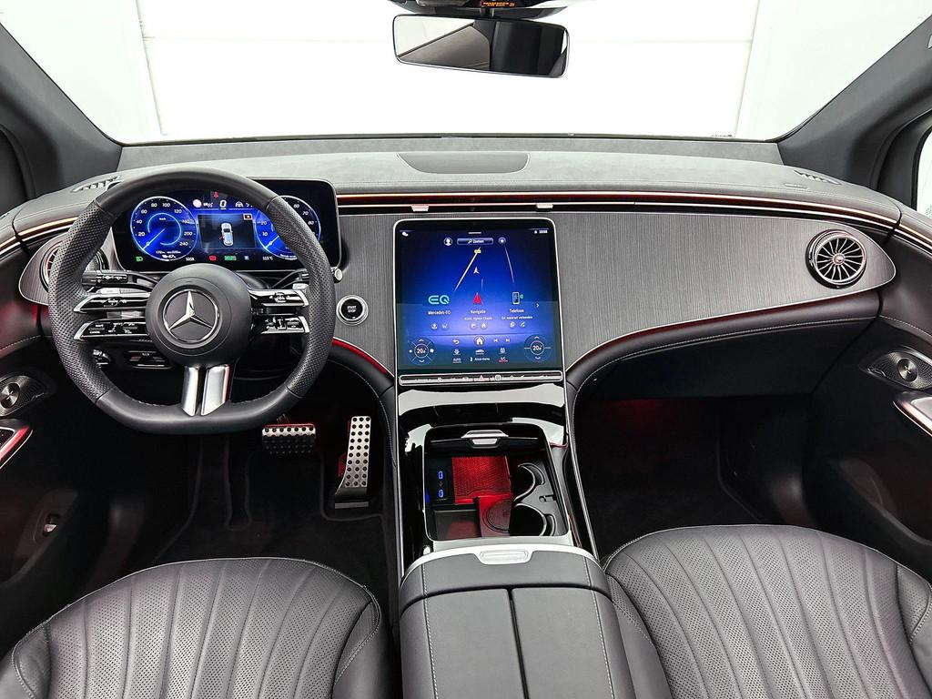 Mercedes-Benz EQE-Klasse 350 4MATIC SUV AMG Line Panoramisch, Auto's, Automaat, Euro 6, Wit, Leder