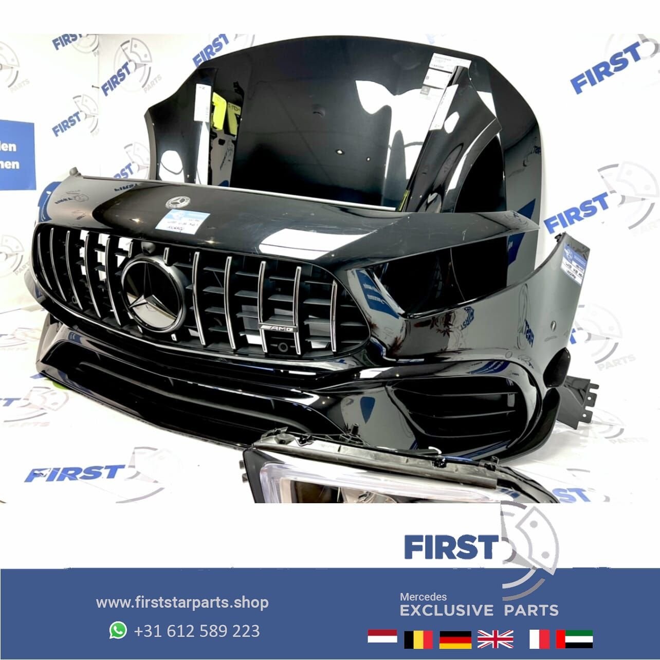 W177 V177 A45 S AMG AERO VOORKOP ZWART Mercedes A 45 Klasse, Utilisé, -, Avant, -