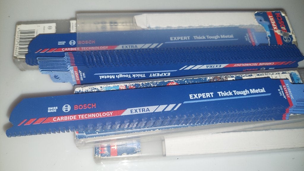 30x Lames Scie Sabre Bosch Expert Carbide Métal NEUF, Bricolage & Construction, Enlèvement ou Envoi, Neuf