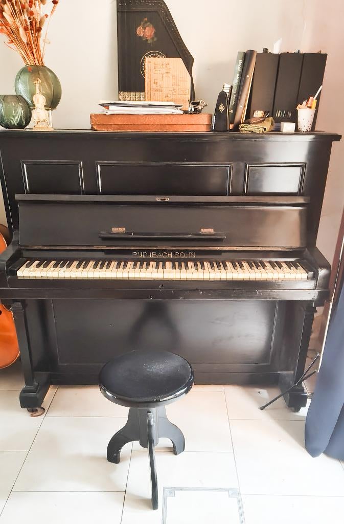 Zwarte Ibach Sohn piano, Musique & Instruments, Enlèvement, Utilisé, Noir, Piano