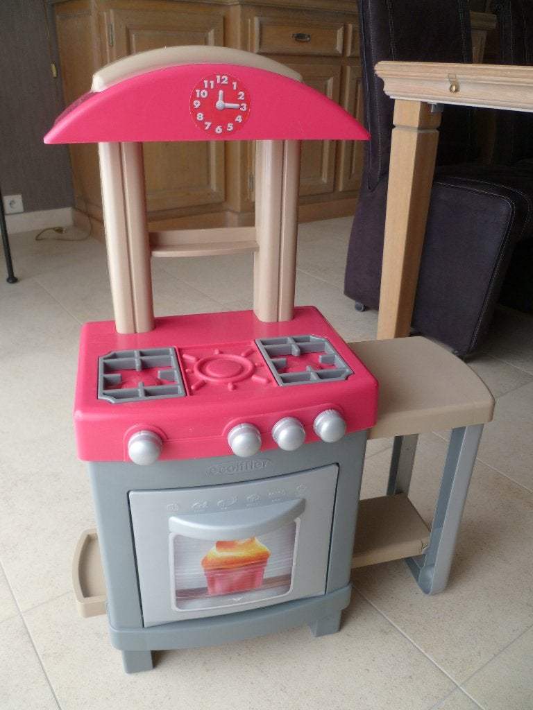 speelkeuken, veel  keukengerief en serveerwagen, Enlèvement, Utilisé, Jouer à la cuisine