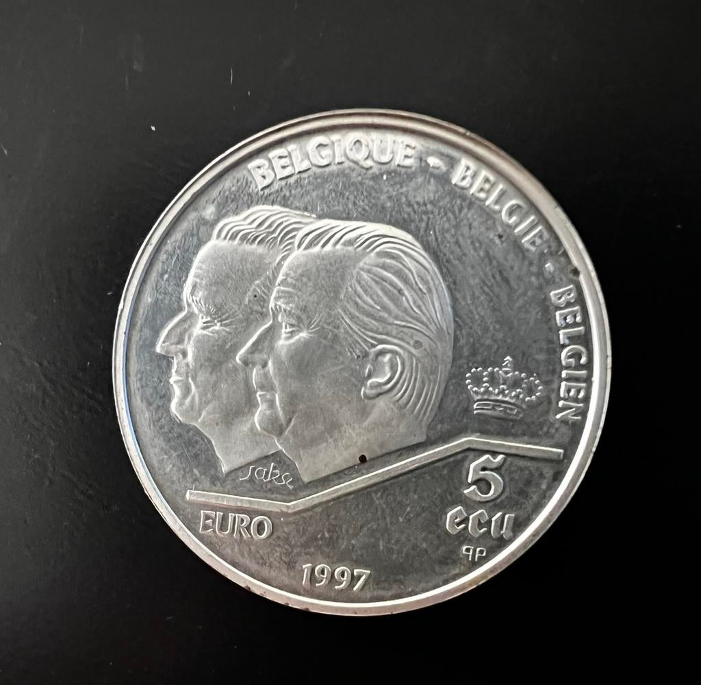 5 ecu 1997, Timbres & Monnaies, Monnaies | Belgique, Enlèvement ou Envoi