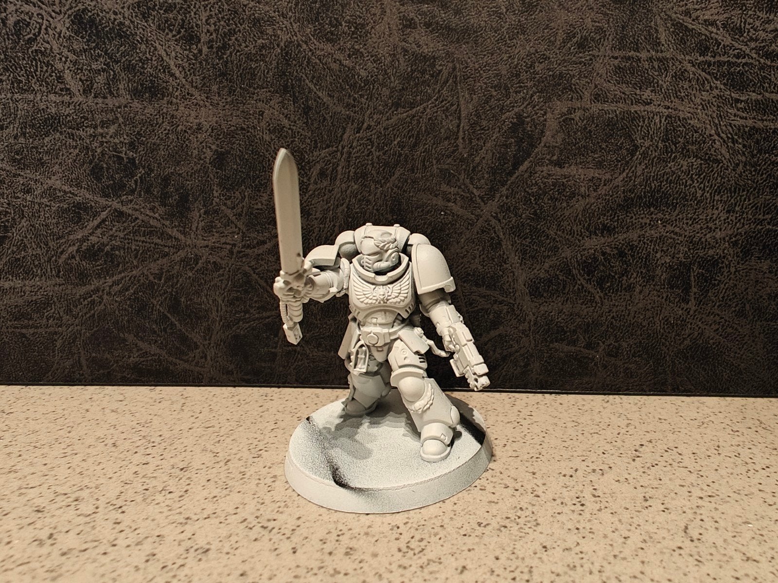Warhammer 40K: Space marines: Lieutenant, Hobby en Vrije tijd, Met verf, Figuurtje(s), Warhammer, Ophalen of Verzenden