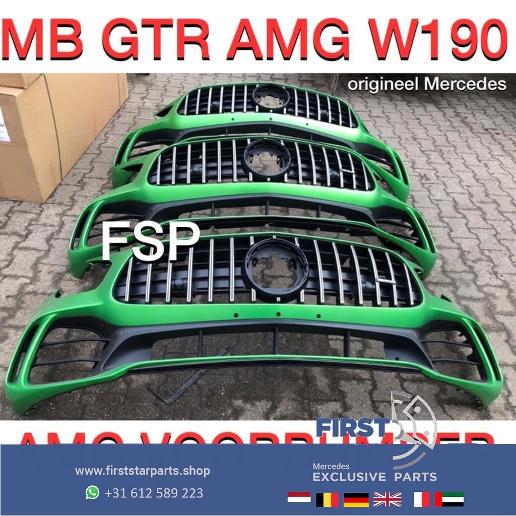 W190 AMG GTR Bumper A1908858500 Compleet Groen Origineel Mer, Auto-onderdelen, Gebruikt, -, Voor, Ophalen of Verzenden