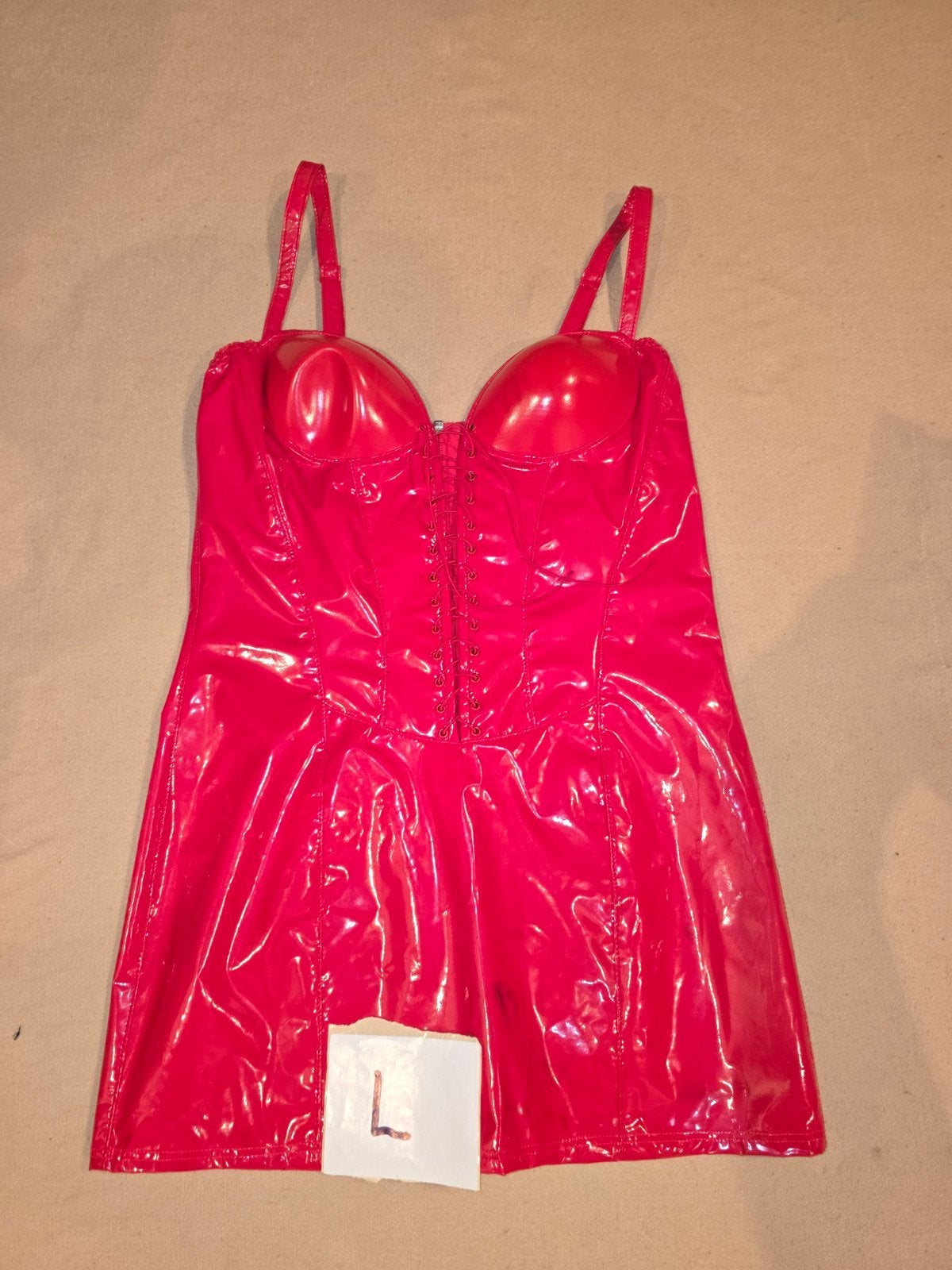 Lak jurkje, Kleding | Dames, Gelegenheidskleding, Verzenden, Maat 42/44 (L)