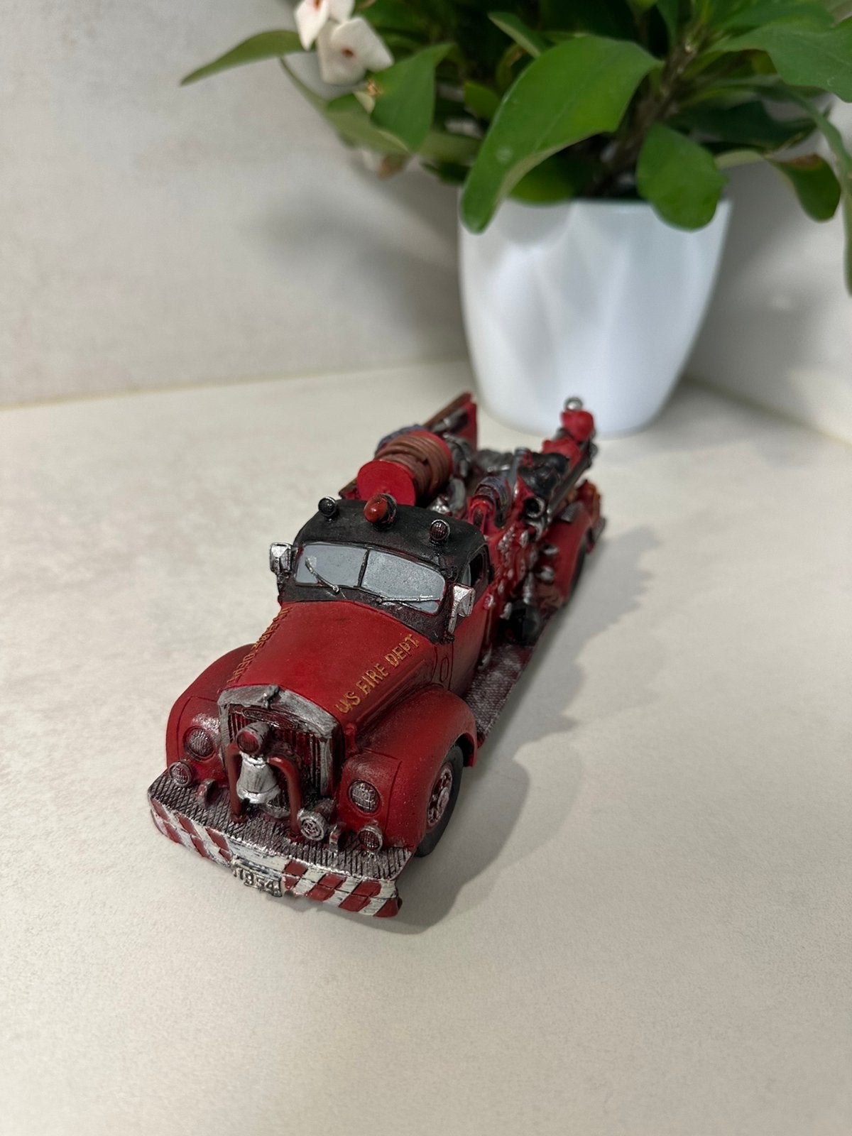 Camion de pompier décoratif vintage 20 cm, Enlèvement ou Envoi