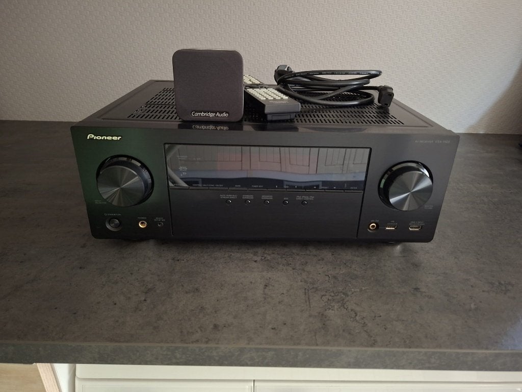 Pioneer versterker en 5 Cambridge boxen, Audio, Tv en Foto, Versterkers en Ontvangers, Gebruikt, 5.1, 120 watt of meer, Pioneer