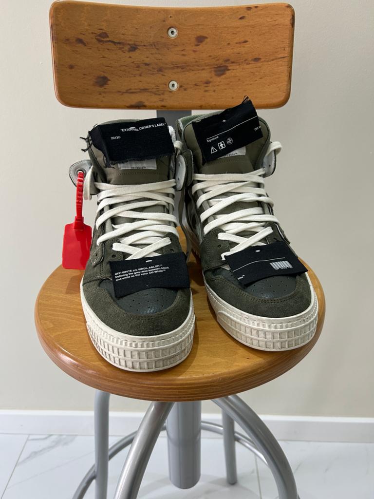 BASKETBAL OFF-WHITE, Kleding | Heren, Overige kleuren, Ophalen of Verzenden, Zo goed als nieuw, Sneakers