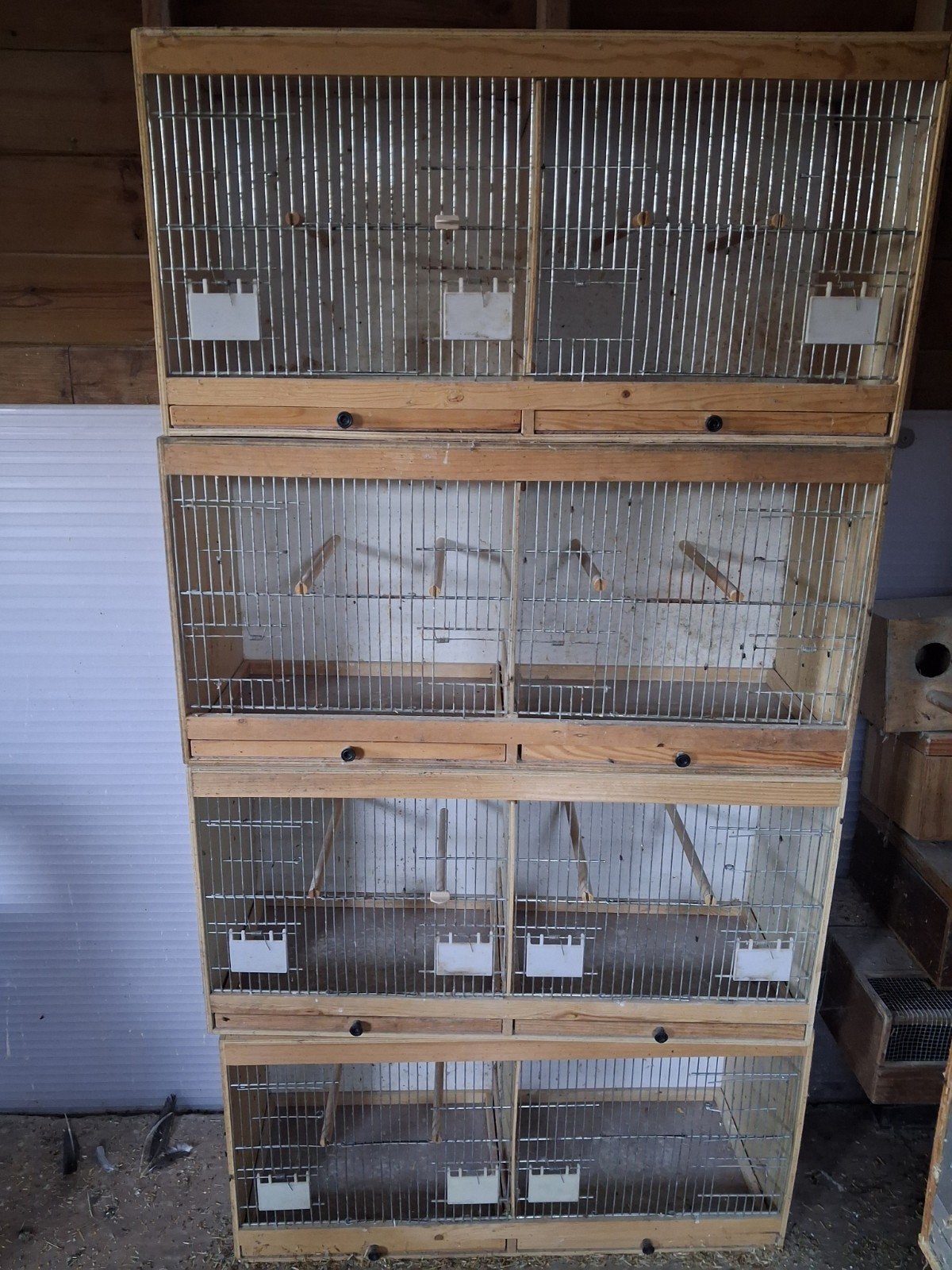 kweek kooien, Animaux & Accessoires, Oiseaux | Cages & Volières, Enlèvement, Comme neuf, Bois, Cage d'élevage