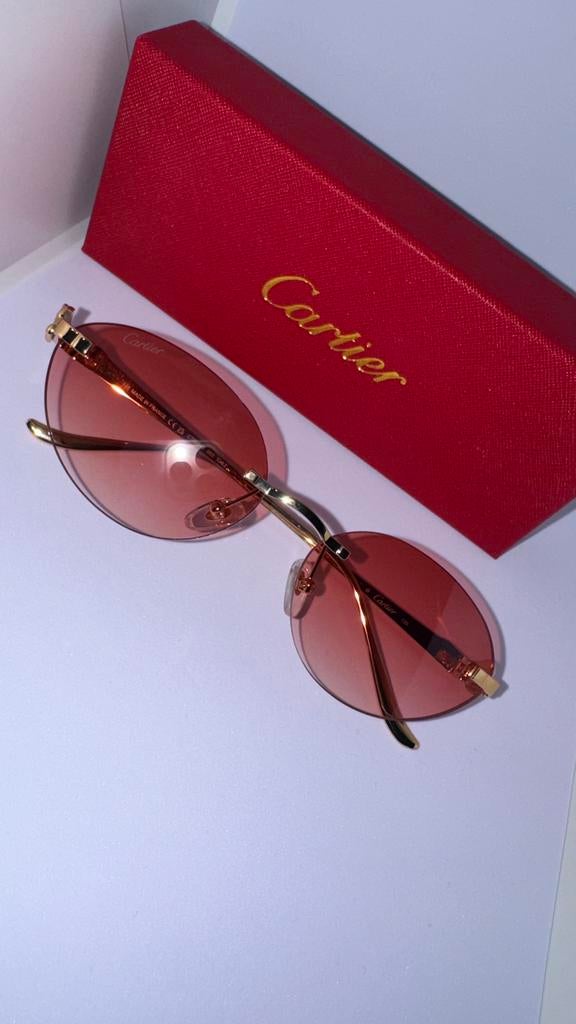 Lunettes Cartier, Ophalen of Verzenden, Zo goed als nieuw, Roze, Bril