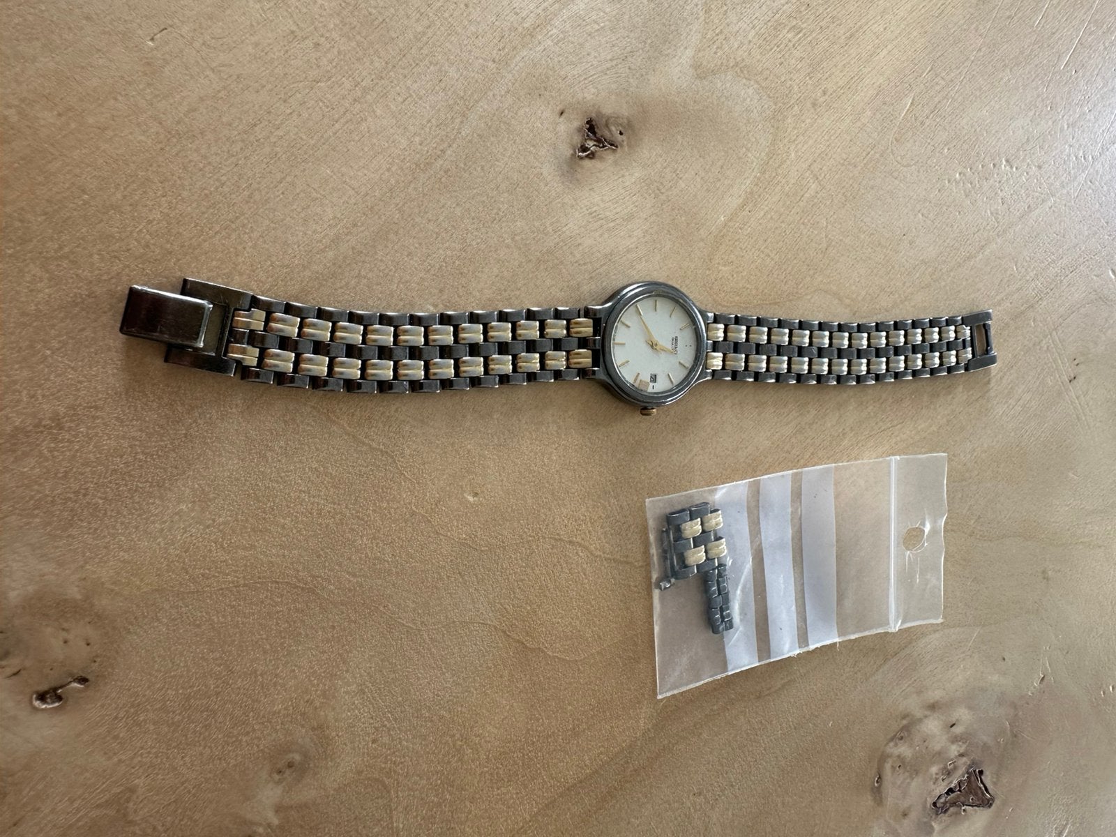 Vintage Seiko Quartz Dameshorloge reparatie of onderdelen, Handtassen en Accessoires, Gebruikt, Staal, Polshorloge, Ophalen of Verzenden