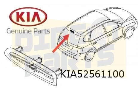 Kia Carens II derde remlicht Origineel! 927001D000, Neuf, Kia, -, -
