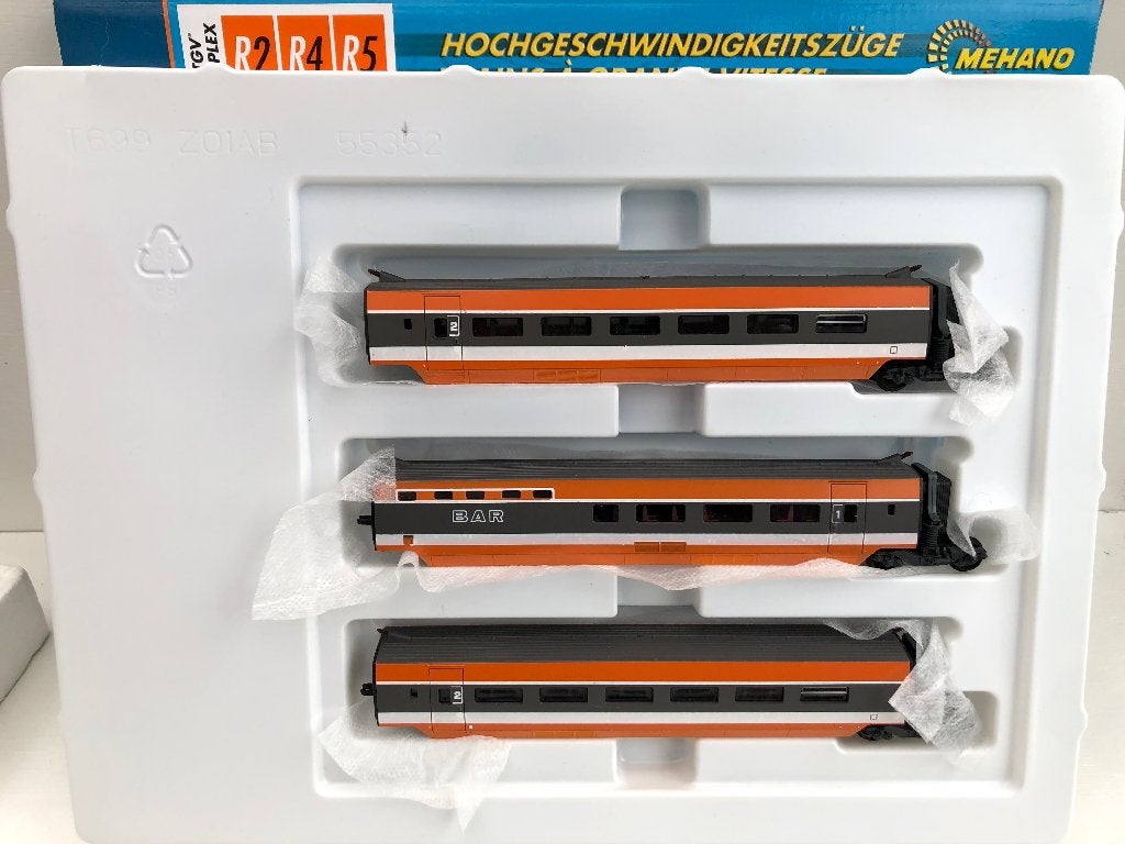 LIMA SNCF 3 VOITURES INTERMÉDIAIRES TGV DU SUD EST HO, Envoi, Utilisé, Lima