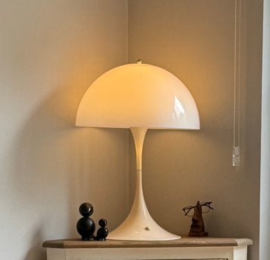 Louis poulsen grote tafellamp, Ophalen, Zo goed als nieuw, Vintage