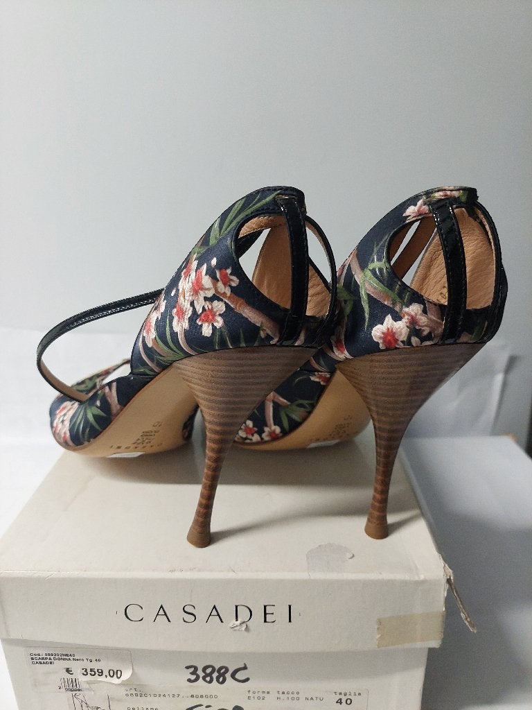 388C* Casadei - sexy sandalen met bloemen (40), Kleding | Dames, Schoenen, Overige kleuren, Verzenden, Nieuw, Schoenen met hoge hakken