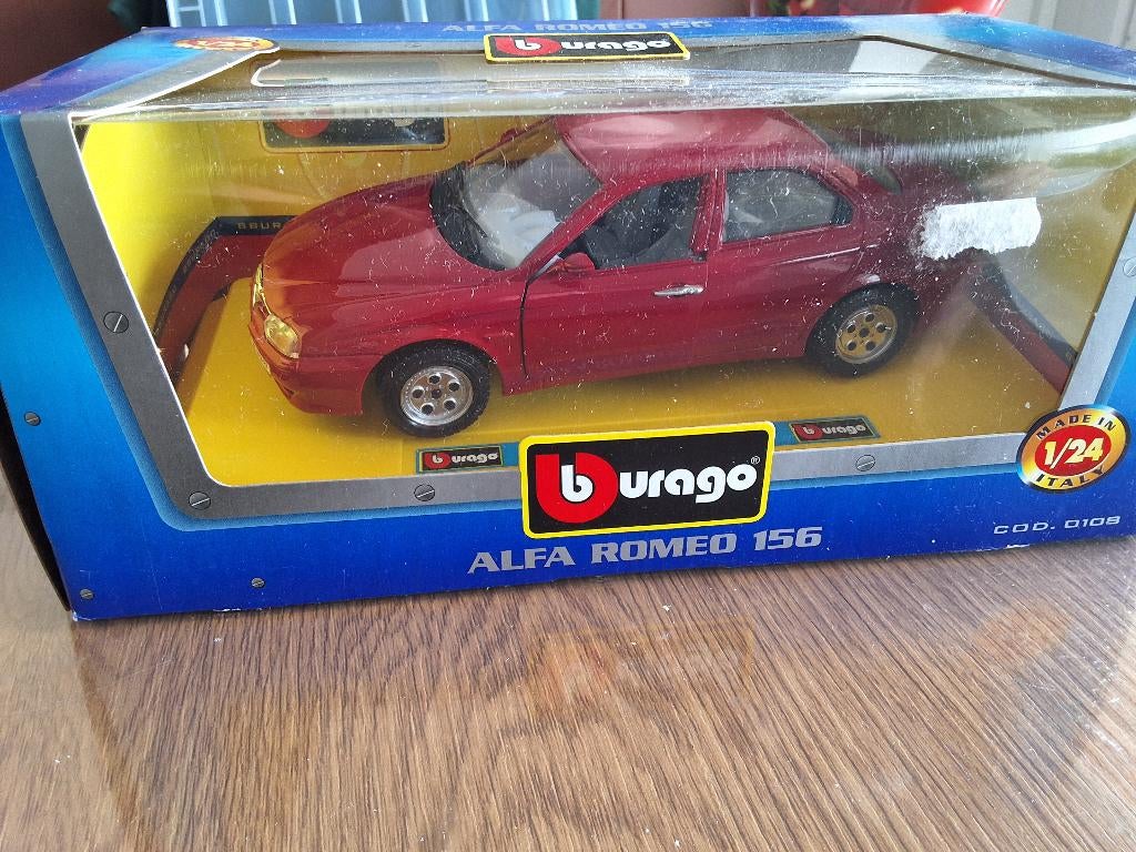 alfa romeo 156, Ophalen of Verzenden, Zo goed als nieuw, Auto, Burago