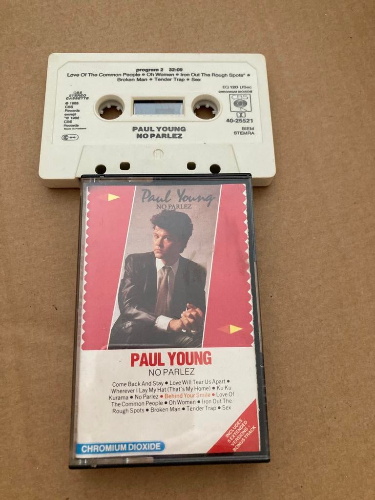 Cassette Parlex de Paul Young, Enlèvement ou Envoi, Comme neuf