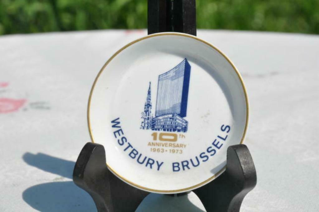 §  soucoupe publicitaire en porcelaine de baudour, Enlèvement ou Envoi
