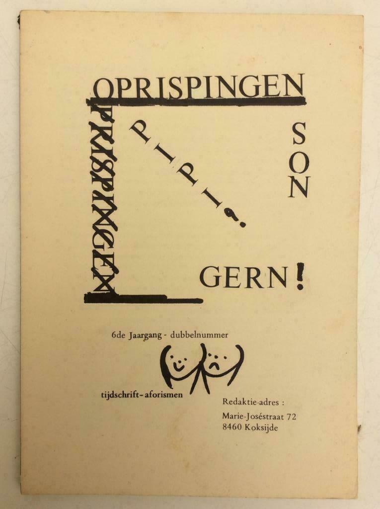 Oprispingen (Zesde Jaargang, dubbelnummer), Ophalen of Verzenden, Gelezen