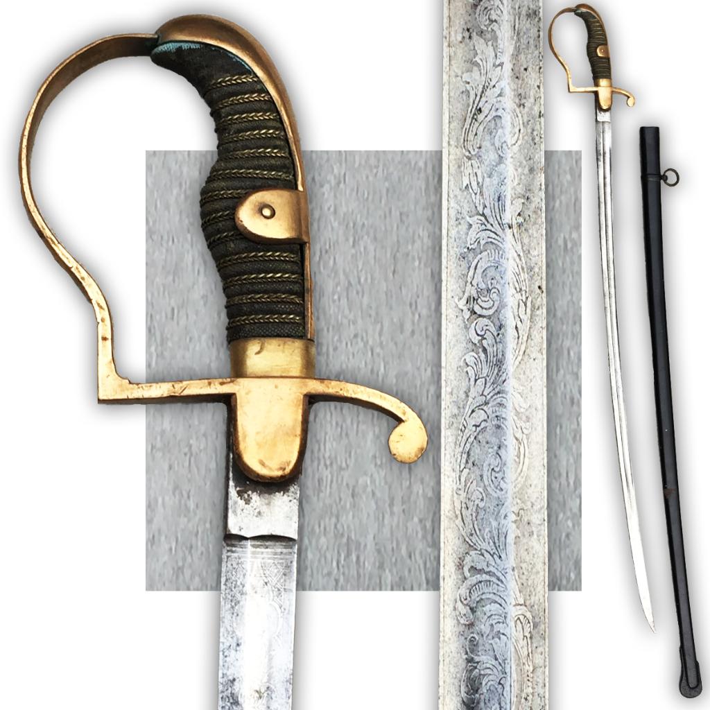 🚨RARE : SABRE ALLEMAND BLUCHER LAME GRAVÉE WW1, Envoi, Armée de terre, Épée ou sabre