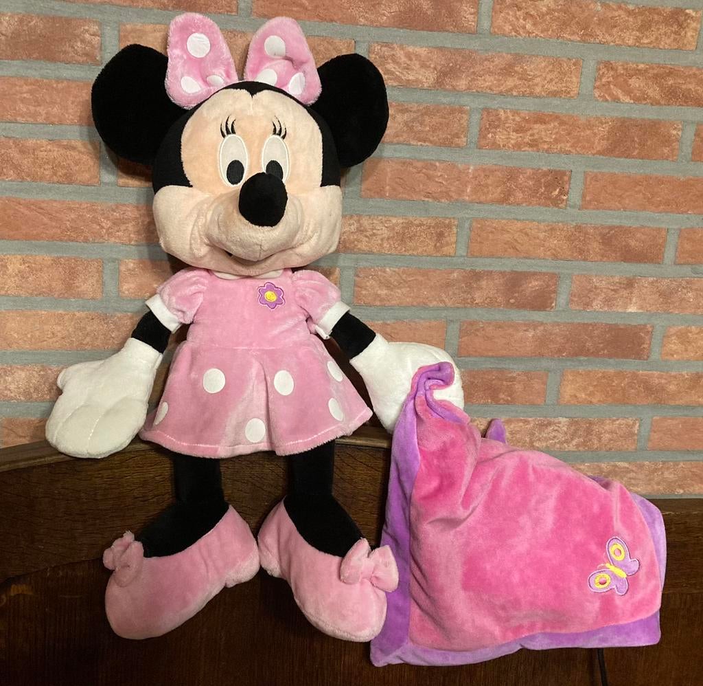 Minnie Mouse met knuffeldoekje, Ophalen of Verzenden, Zo goed als nieuw, Overige typen
