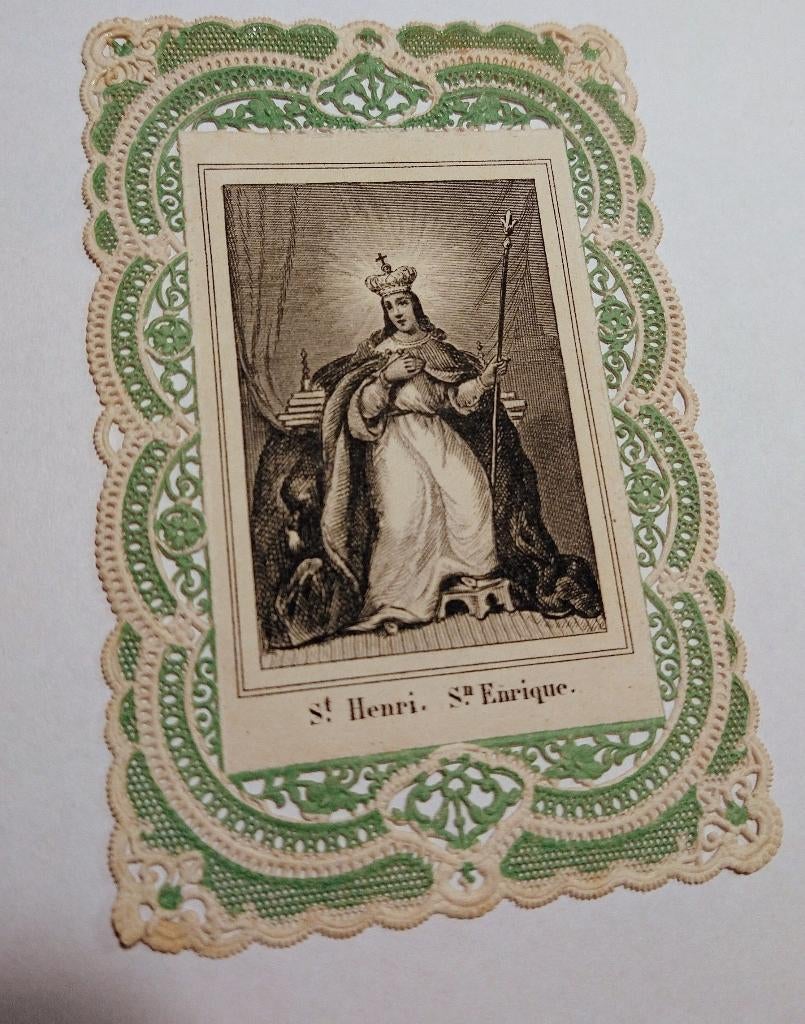 Bidprentje (canivet) antiek, Verzamelen, Bidprentjes en Rouwkaarten, Ophalen of Verzenden, Bidprentje