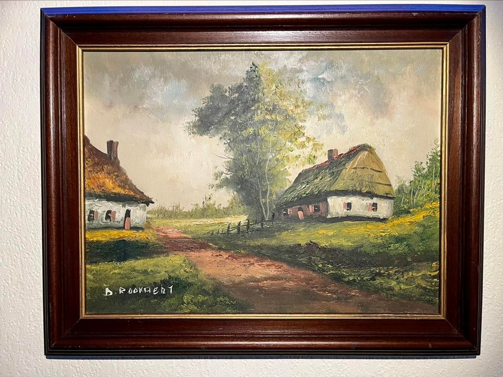 Mooi oud schilderij / olie op doek, Enlèvement