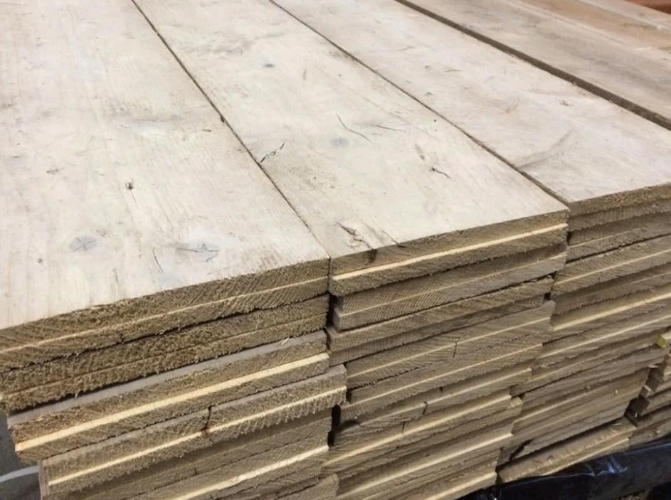 Mooi gebruikte steigerhout planken gedoubleerd 15 mm dik, Bricolage & Construction, Bois & Planches, Planche, 300 cm ou plus, Utilisé