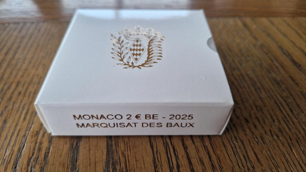 Monaco 2 euros 2025 Marquisat Des Baux proof nouveau prix, Enlèvement ou Envoi, Monaco, 2 euros, Monnaie en vrac