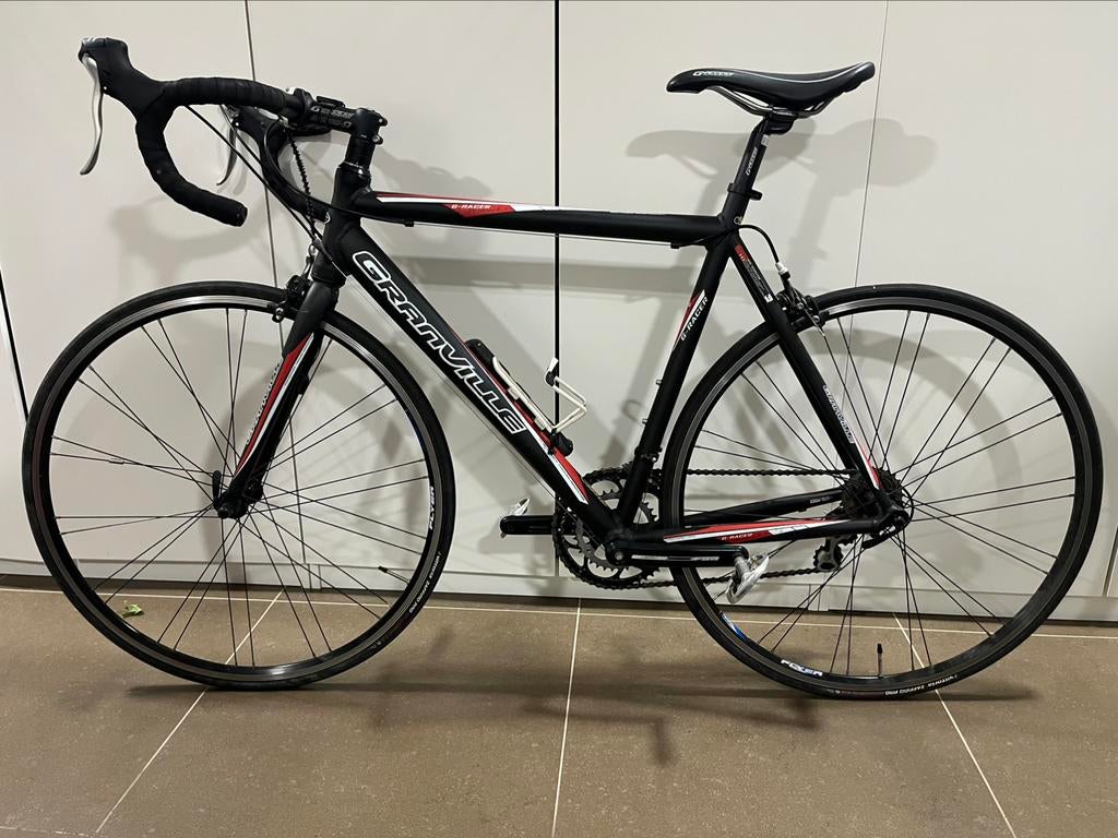 Granville G-racer maat 56 mat zwart/rood, Fietsen en Brommers, Ophalen, Zo goed als nieuw