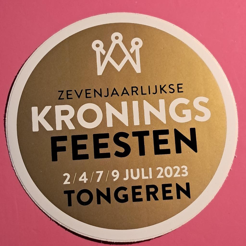 Tongeren Kroningsfeesten 2023, Ophalen of Verzenden, Nieuw, Overige typen