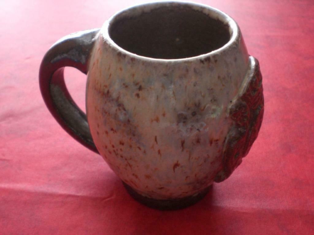 Chope grès Marque Dubois écusson. Vintage., Enlèvement ou Envoi