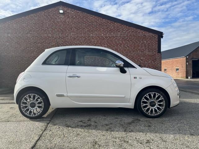 Fiat 500 1.2i "GARANTIE" leder/panodak/benzine/115000km, Voorwielaandrijving, 4 zetels, Wit, Leder